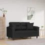 Decorative cushions 2 units microfiber fabric black 40x40 cm by vidaXL, Cushions - Ref: Foro24-349498, Price: 17,63 €, Discou...