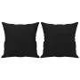 Decorative cushions 2 units microfiber fabric black 40x40 cm by vidaXL, Cushions - Ref: Foro24-349498, Price: 17,63 €, Discou...