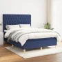 Boxspringbett mit blauer Stoffmatratze 140x190 cm von vidaXL, Betten und Lattenroste - Ref: Foro24-3142575, Preis: 558,00 €, ...