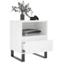 White plywood nightstand 40x35x50 cm by vidaXL, Nightstands - Ref: Foro24-830636, Price: 53,57 €, Discount: %