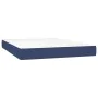 Box spring bed with blue fabric mattress 140x200 cm by vidaXL, Beds and slatted bases - Ref: Foro24-3142583, Price: 549,99 €,...