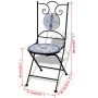 Folding bistro garden chairs 2 pcs blue and white ceramic by vidaXL, Garden chairs - Ref: Foro24-41531, Price: 146,60 €, Disc...