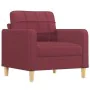 Sofa set with cushions 4 pieces red fabric by , Sofas - Ref: Foro24-3201272, Price: 754,41 €, Discount: %