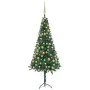 Künstlicher Weihnachtsbaum mit LED-Ecke und grünen Kugeln 120 cm von , Weihnachtsbäume - Ref: Foro24-3077942, Preis: 40,09 €,...