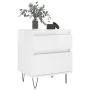 Nightstands 2 pcs glossy white engineered wood 40x35x50 cm by , Nightstands - Ref: Foro24-830673, Price: 87,58 €, Discount: %