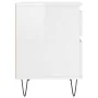 Nightstands 2 pcs glossy white engineered wood 40x35x50 cm by , Nightstands - Ref: Foro24-830673, Price: 87,58 €, Discount: %