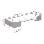 Gartensofas 7-teilig und Kissen dunkelgraues synthetisches Rattan von , Gartensets - Ref: Foro24-3099928, Preis: 576,12 €, Ra...