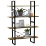 4-tier solid pine wood shelf 100x30x140 cm by , Bookcases and shelves - Ref: Foro24-806485, Price: 108,74 €, Discount: %