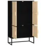 Tall black plywood sideboard 70x35x125 cm by , Lockers and storage cabinets - Ref: Foro24-352140, Price: 182,07 €, Discount: %