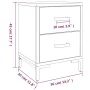 Bedside tables 2 units solid pine wood 36x30x45 cm by , Nightstands - Ref: Foro24-3120338, Price: 180,97 €, Discount: %