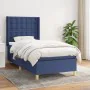 Box spring bed with blue fabric mattress 80x200 cm by , Beds and slatted bases - Ref: Foro24-3132271, Price: 345,79 €, Discou...