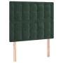 Headboards 2 units of dark green velvet 100x5x78/88 cm by , Headboards and footboards - Ref: Foro24-3116811, Price: 72,18 €, ...