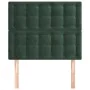 Headboards 2 units of dark green velvet 100x5x78/88 cm by , Headboards and footboards - Ref: Foro24-3116811, Price: 72,18 €, ...