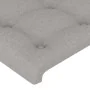 Light gray fabric headboard 163x23x78/88 cm by , Headboards and footboards - Ref: Foro24-3117584, Price: 67,17 €, Discount: %