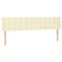 Headboards 2 units cream-colored synthetic leather 100x5x78/88 cm by , Headboards and footboards - Ref: Foro24-346526, Price:...