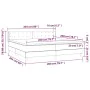 Boxspringbett mit dunkelgrauer Stoffmatratze 200x200 cm von , Betten und Lattenroste - Ref: Foro24-3130618, Preis: 535,43 €, ...