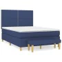 Boxspringbett mit blauer Stoffmatratze 140x190 cm von , Betten und Lattenroste - Ref: Foro24-3137075, Preis: 559,89 €, Rabatt: %