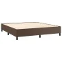 Boxspringbett mit brauner Kunstledermatratze 180x200 cm von , Betten und Lattenroste - Ref: Foro24-3142860, Preis: 662,69 €, ...