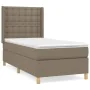 Boxspringbett mit taupegrauer Stoffmatratze 90x200 cm von , Betten und Lattenroste - Ref: Foro24-3132285, Preis: 388,91 €, Ra...