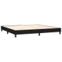 Cama box spring con colchón tela negro 200x200 cm de , Camas y somieres - Ref: Foro24-3140403, Precio: 614,69 €, Descuento: %