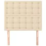 Headboards 2 units of cream-colored fabric 100x5x78/88 cm by , Headboards and footboards - Ref: Foro24-3116761, Price: 72,90 ...