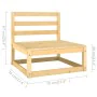 Garden furniture set 6 pieces solid pine wood by , Garden sets - Ref: Foro24-3075519, Price: 287,13 €, Discount: %