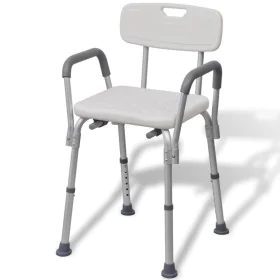 White aluminum shower chair by vidaXL, Shower seats and benches - Ref: Foro24-110129, Price: 81,81 €, Discount: %