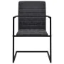 Cantilever dining chairs 2 units black synthetic leather by vidaXL, dining chairs - Ref: Foro24-242285, Price: 202,19 €, Disc...