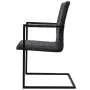 Cantilever dining chairs 2 units black synthetic leather by vidaXL, dining chairs - Ref: Foro24-242285, Price: 202,19 €, Disc...