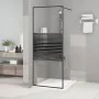 Black transparent ESG glass shower screen 80x195 cm by , Shower walls and screens - Ref: Foro24-152145, Price: 147,27 €, Disc...