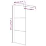 Black transparent ESG glass shower screen 80x195 cm by , Shower walls and screens - Ref: Foro24-152145, Price: 147,27 €, Disc...