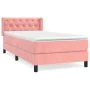 Boxspringbett mit rosa Samtmatratze 80x200 cm von , Betten und Lattenroste - Ref: Foro24-3131110, Preis: 288,85 €, Rabatt: %