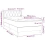 Boxspringbett mit rosa Samtmatratze 80x200 cm von , Betten und Lattenroste - Ref: Foro24-3131110, Preis: 288,85 €, Rabatt: %