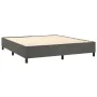 Boxspringbett mit dunkelgrauer Samtmatratze 160x200 cm von , Betten und Lattenroste - Ref: Foro24-3137732, Preis: 585,60 €, R...