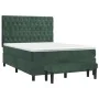 Box spring bed with dark green velvet mattress 140x200 cm by , Beds and slatted bases - Ref: Foro24-3138028, Price: 609,17 €,...