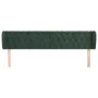 Dark green velvet headboard 183x23x78/88 cm by , Headboards and footboards - Ref: Foro24-3117543, Price: 91,02 €, Discount: %