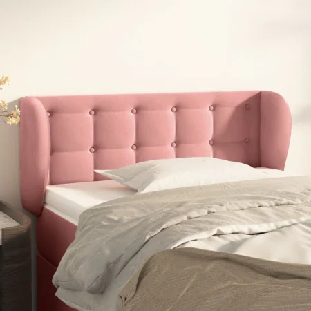 Pink velvet headboard 83x23x78/88 cm by , Headboards and footboards - Ref: Foro24-3117613, Price: 51,63 €, Discount: %