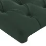 Dark green velvet LED headboard 183x16x78/88 cm by , Headboards and footboards - Ref: Foro24-3123635, Price: 97,99 €, Discoun...