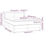 Boxspringbett mit schwarzer Stoffmatratze 140x200 cm von , Betten und Lattenroste - Ref: Foro24-3126567, Preis: 454,08 €, Rab...