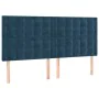 Box spring bed with dark blue velvet mattress 160x200 cm by , Beds and slatted bases - Ref: Foro24-3129463, Price: 576,58 €, ...