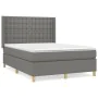 Boxspringbett mit dunkelgrauer Stoffmatratze 140x200 cm von , Betten und Lattenroste - Ref: Foro24-3132314, Preis: 513,91 €, ...