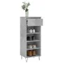 Plywood shoe cabinet in gray concrete wood 40x36x105 cm by , Shoe racks and shoe organizers - Ref: Foro24-831464, Price: 39,7...