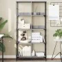 Engineered wood bookshelf in Sonoma grey, 78.5x33x153 cm by , Bookcases and shelves - Ref: Foro24-835257, Price: 78,38 €, Dis...