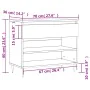 White plywood shoe cabinet 70x36x60 cm by , Shoe racks and shoe organizers - Ref: Foro24-831428, Price: 55,10 €, Discount: %