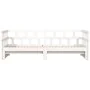 Trundle sofa bed solid white pine wood 90x190 cm by , Beds and slatted bases - Ref: Foro24-836211, Price: 190,74 €, Discount: %