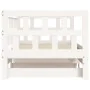 Trundle sofa bed solid white pine wood 90x190 cm by , Beds and slatted bases - Ref: Foro24-836211, Price: 190,74 €, Discount: %