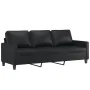 Set Sofas mit 2 Stück Kissen Kunstleder schwarz von , Sofas - Ref: Foro24-3201418, Preis: 520,54 €, Rabatt: %