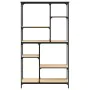 Regal aus Sonoma-Eiche aus Holzwerkstoff und Stahl, 99 x 35,5 x 176 cm von , Bücherregale und Regale - Ref: Foro24-835410, Pr...