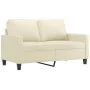 Cream synthetic leather 3-piece sofa set with cushions by , Sofas - Ref: Foro24-3201414, Price: 515,79 €, Discount: %