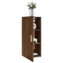 Oak brown engineered wood wall cabinet 35x34x90 cm by , Shelves and shelves - Ref: Foro24-817452, Price: 45,06 €, Discount: %